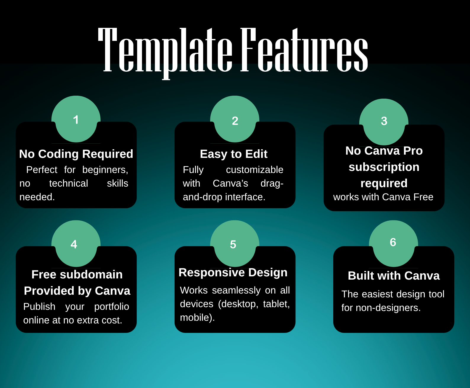 Canva Portfolio Website Template for Freelance Designers & Creatives