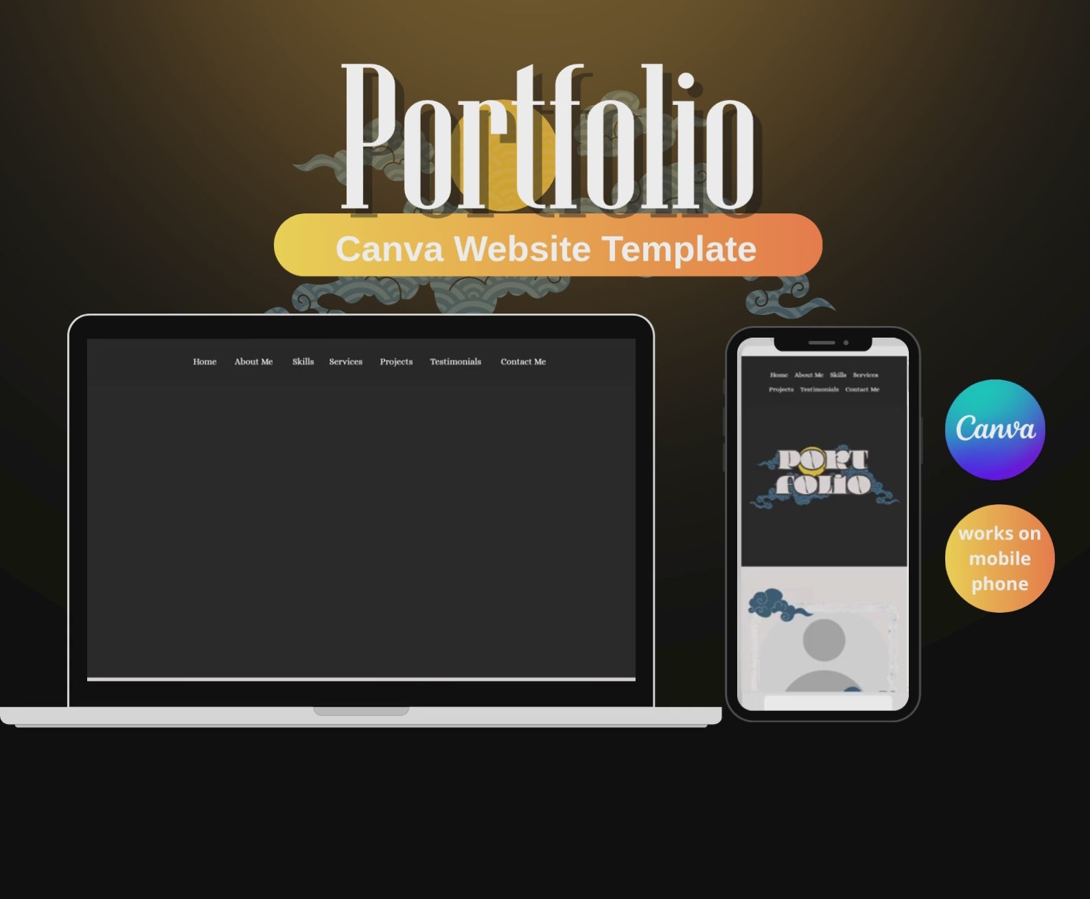 Canva Portfolio Website Template |  Freelance Designers & Creatives | Responsive & Mobile-Friendly